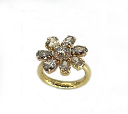 Anello a fiore tremblant
