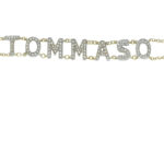 Bracciale in oro giallo e bianco 18 carati con diamanti bianchi taglio brillante