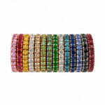 Fedine in oro con pietre multicolor